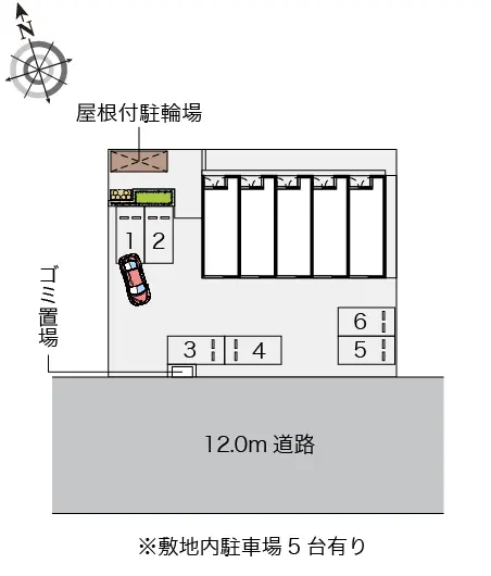 ★手数料０円★宮崎市学園木花台桜２丁目　月極駐車場（LP）